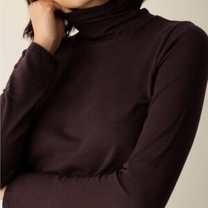 Eileen Fisher Fine Jersey Scrunch Neck Top